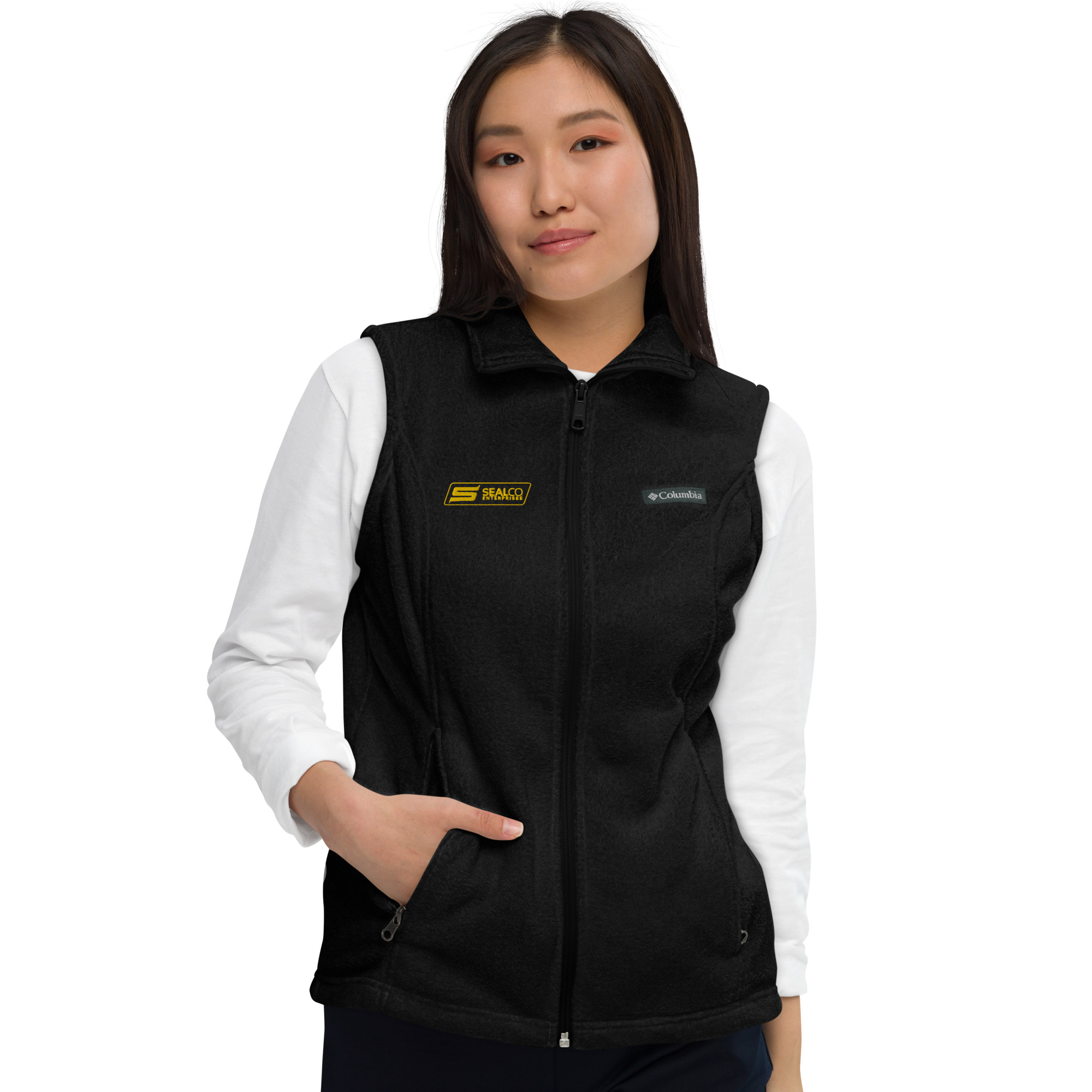 Women’s Columbia Fleece Vest – SealCo Merch